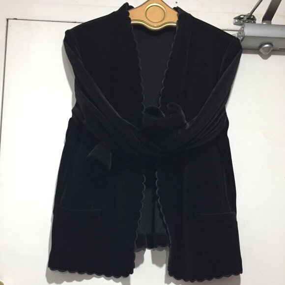 VINTAGE ACT lll OPEN FRONT VELVET JACKETS SIZE S - Picture 7 of 9